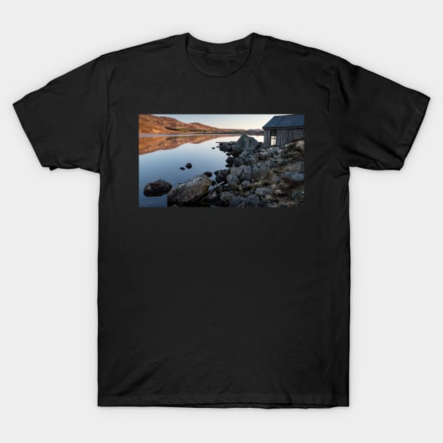 Loch Muick Boathouse T-Shirt by jldunbar